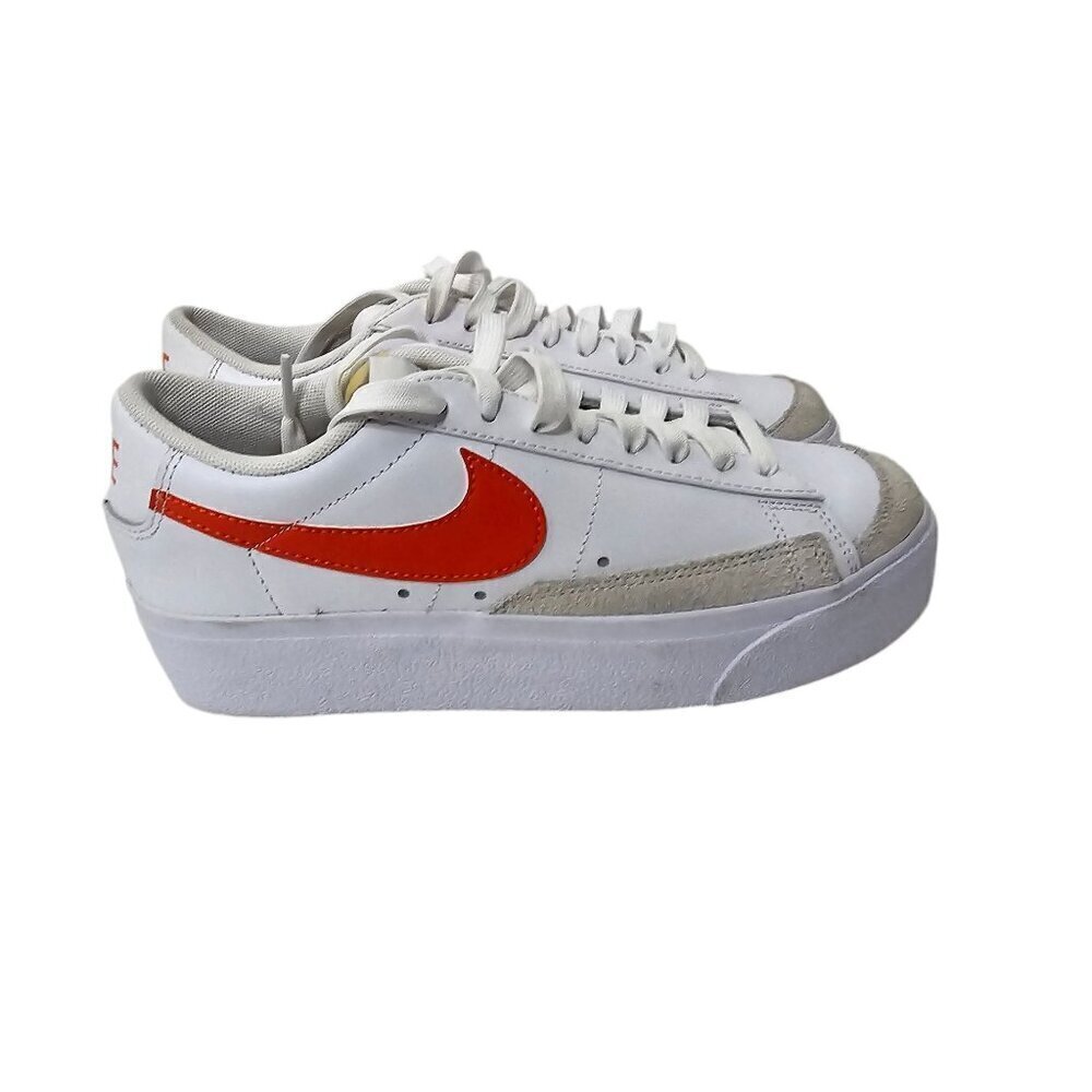 Nike Blazer Low Platform Summit White Orange size 6.5